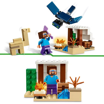 LEGO Minecraft Expeditia lui Steve in desert 21251