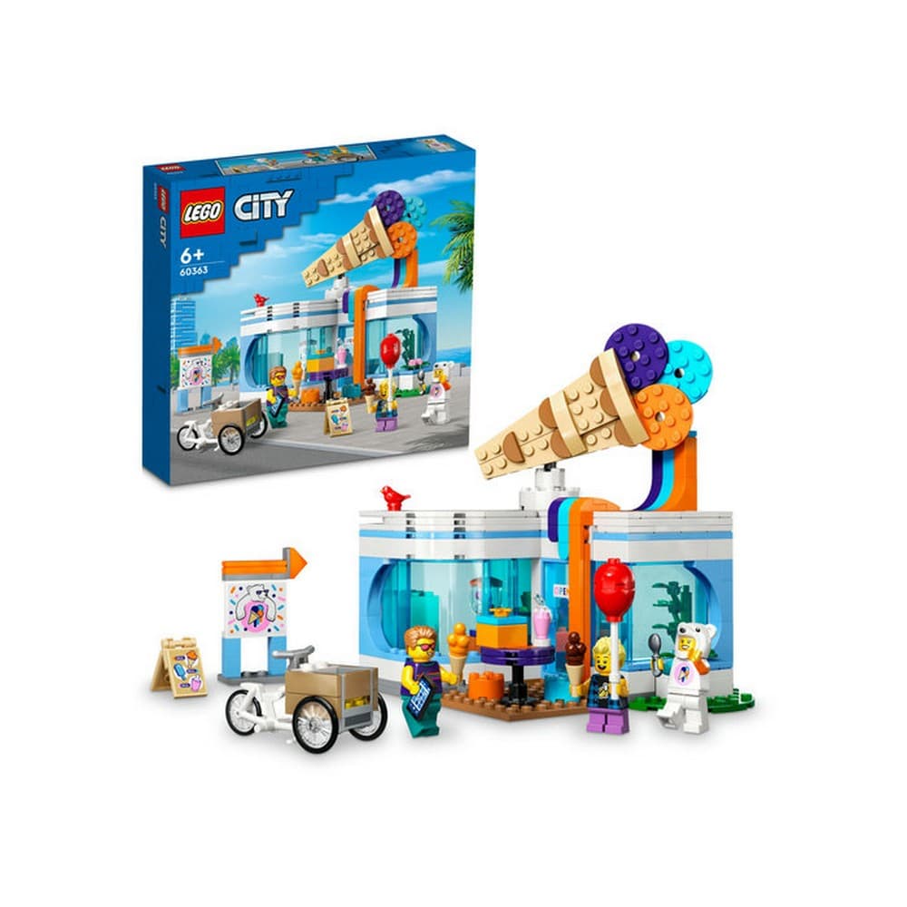 LEGO City Magazin de inghetata 60363, 296 piese
