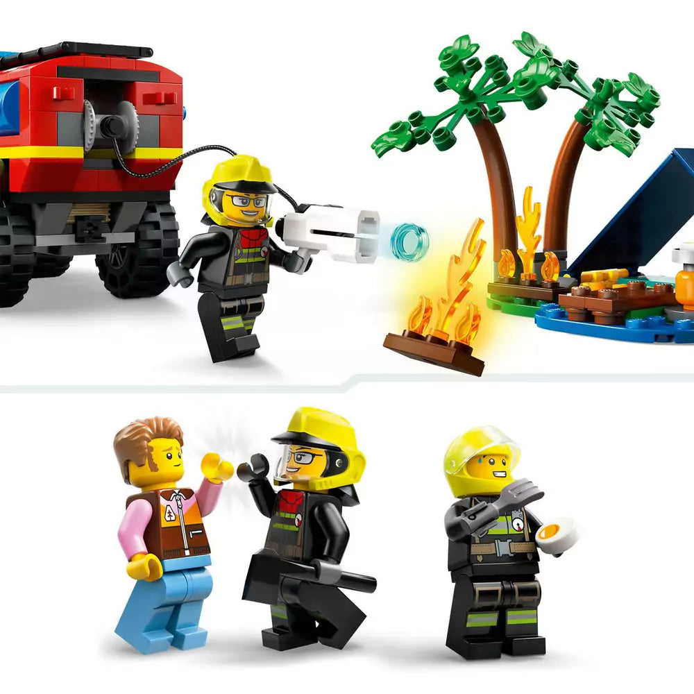 LEGO City Camion 4X4 si barca de pompieri 60412