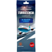 A légi társaság: Turbulencia kiegészítő csomagolása, amelyen egy viharos ég alatt repülőgép látható, 20 új küldetést ígérve.