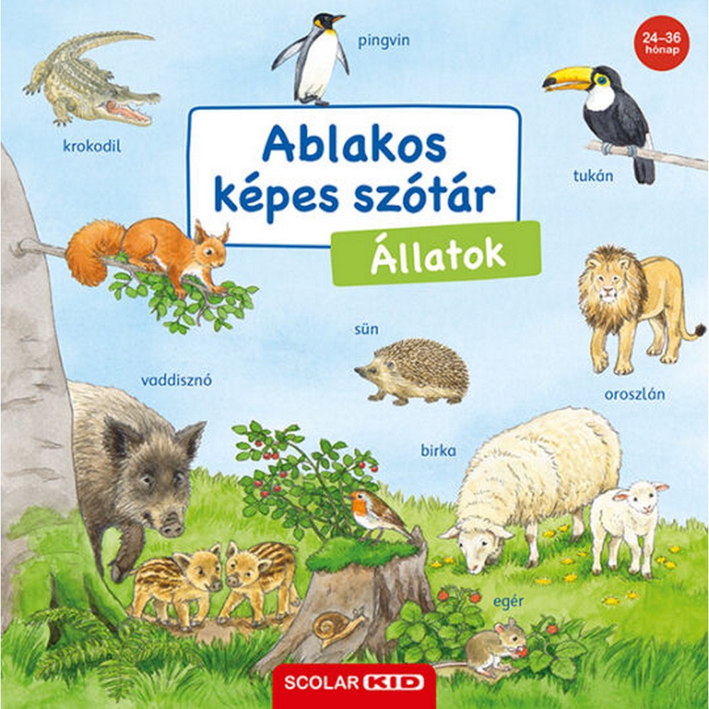 Ablakos képes szótár Állatok carte în limba maghiară