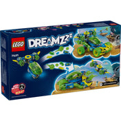 LEGO DREAMZzz Mateo és Z-Blob versenyautója (71491) hátoldalán látható különböző építési opciók