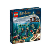 LEGO Harry Potter Trimágus Tusa: A Fekete-tó (76420) termék doboza, sötétkék háttéren az összerakott készlet víz alatti jelenettel, minifigurákkal és Harry Potter karakterekkel illusztrálva.