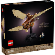 LEGO Icons (Creator Expert) Leonardo da Vinci Repülőgépe (10363) készlet doboza, amely az ornitopter lenyűgöző modelljét, mozgó szárnyakat és részletes mechanizmust ábrázol.