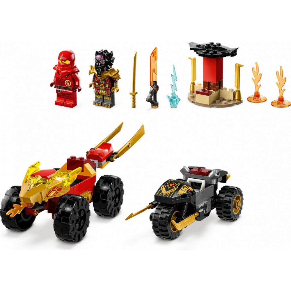 LEGO Ninjago Masina lui Kai si motocicleta lui Ras 71789