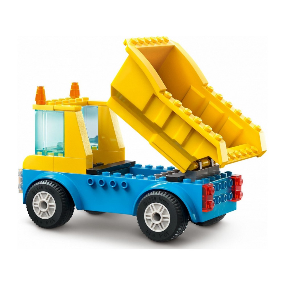 LEGO City Camioane de constructie si macara cu bila pentru demolari 60391