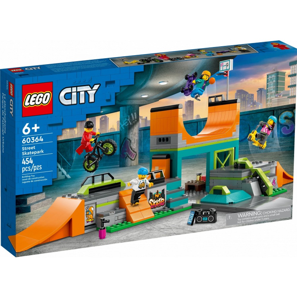 LEGO City Parc pentru skateboard 60364, 454 piese