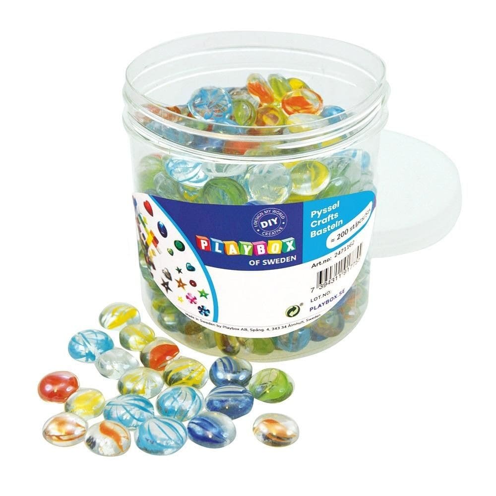 Playbox Pietricele de sticla 17-19 mm