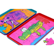 Puzzle magnetic cu animale - 18 piese