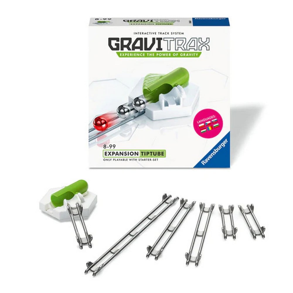 Joc de constructie Gravitrax Tiptube, Tub de Directie, set de accesorii