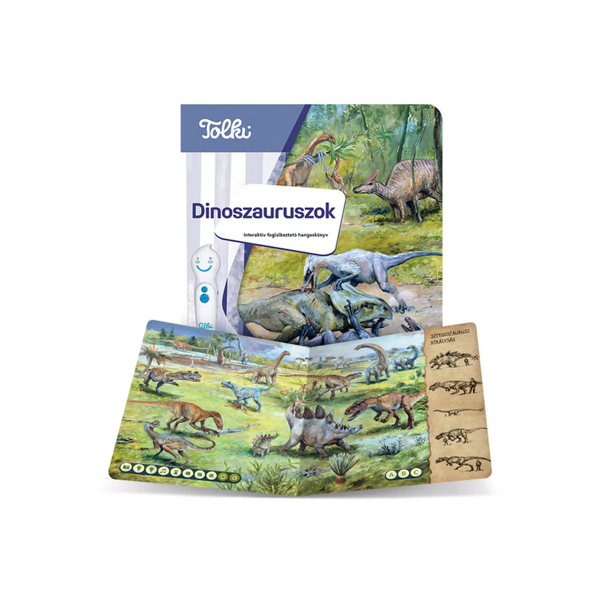 Tolki - Dinoszauruszok szett (könyv +toll)