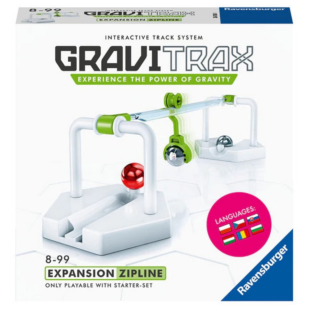 Joc de constructie Gravitrax Zipline, Tiroliana, set de accesorii