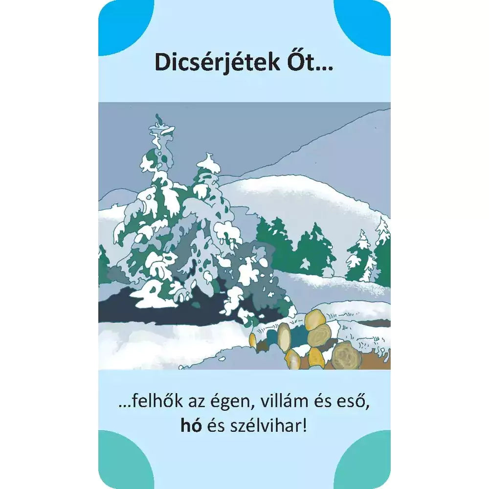 Dicsérjétek az Urat, kvartett játék joc de societate în limba maghiară