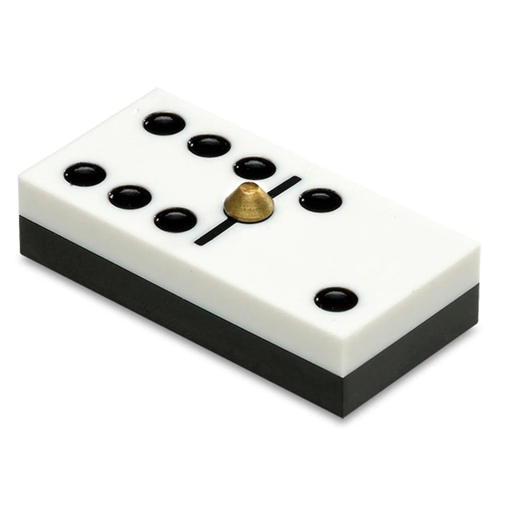 Joc Domino Clasic Premium, în casetă de lemn, cu inserție de metal