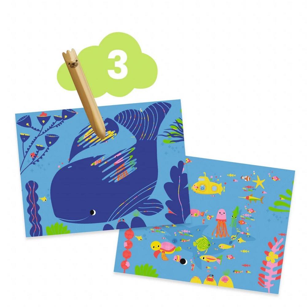 Șoricelul și prietenii lui, atelier creativ 6 în 1 Djeco