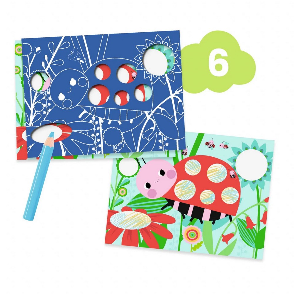 Șoricelul și prietenii lui, atelier creativ 6 în 1 Djeco