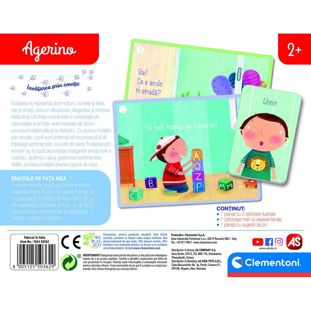 Emotiile pe fata mea, Agerino joc educativ