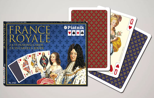 Set de cărți 2x55 France Royal Carti si cutia