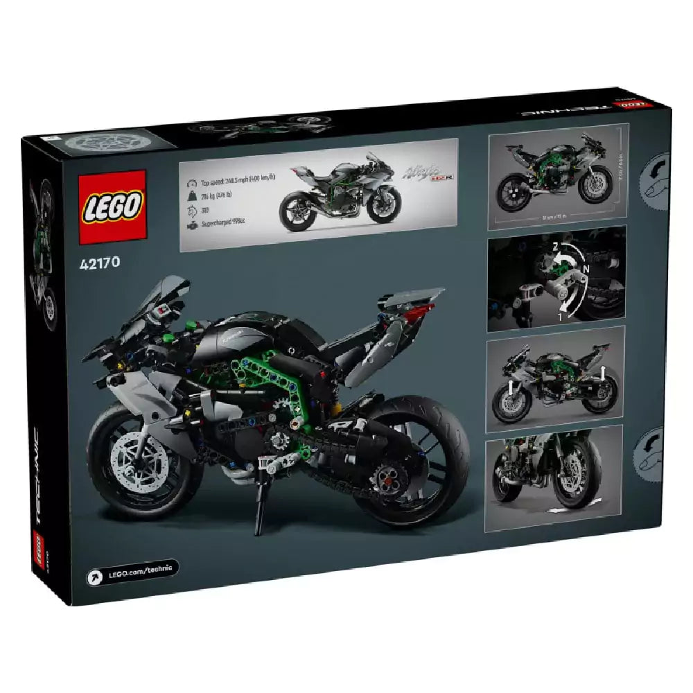 LEGO Technic Motocicleta Kawasaki Spatele cutiei