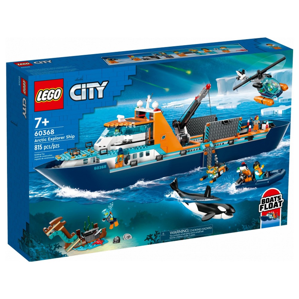 LEGO City Nava pentru explorari arctice 60368, 815 piese