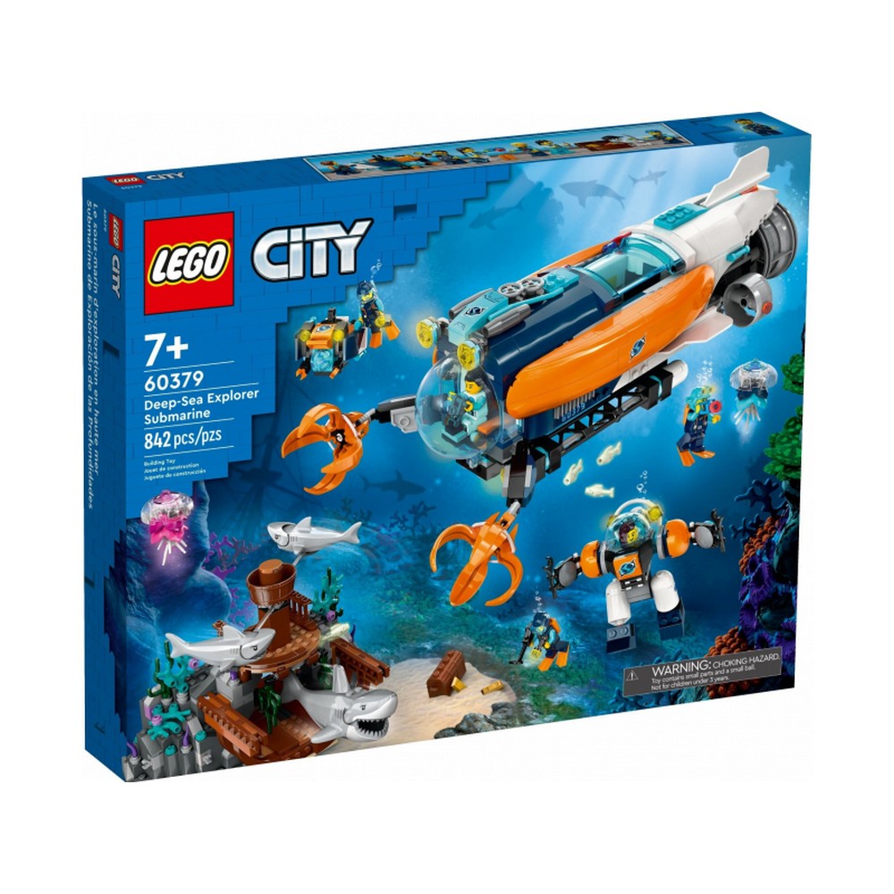 LEGO City Submarin de explorari 60379, 842 piese