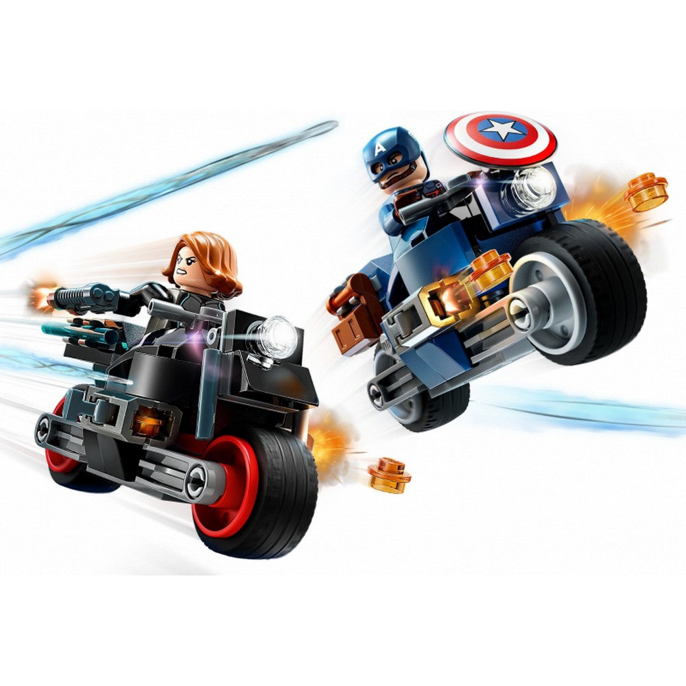 LEGO Marvel Super Heroes Motocicletele lui Black Widow si Captain America 76260