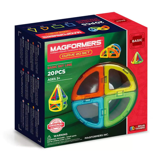 Magformers Curve Set - Curbe, 20 piese