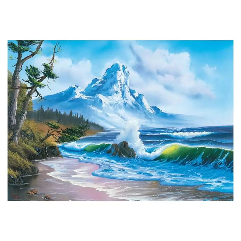 Puzzle Schmidt: Bob Ross - Mountain by the Sea, 1000 piese