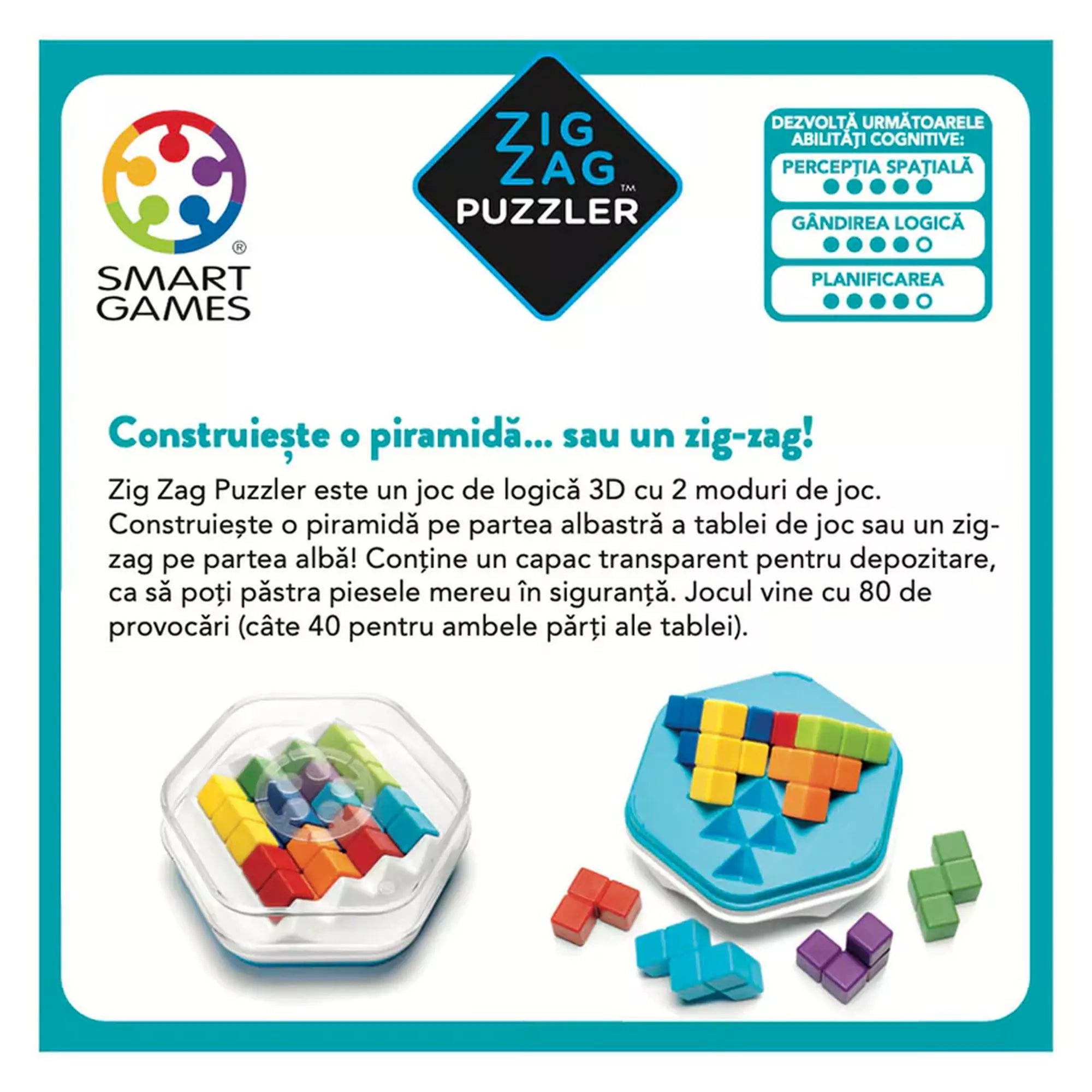 Smart Games Zig Zag Puzzler – termékleírás, képességfejlesztés és játékmódok bemutatása