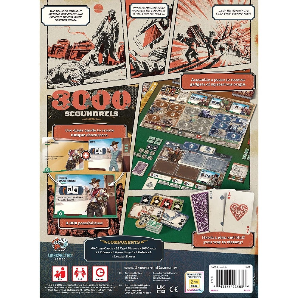 3000 Scoundrels joc de societate în limba engleză