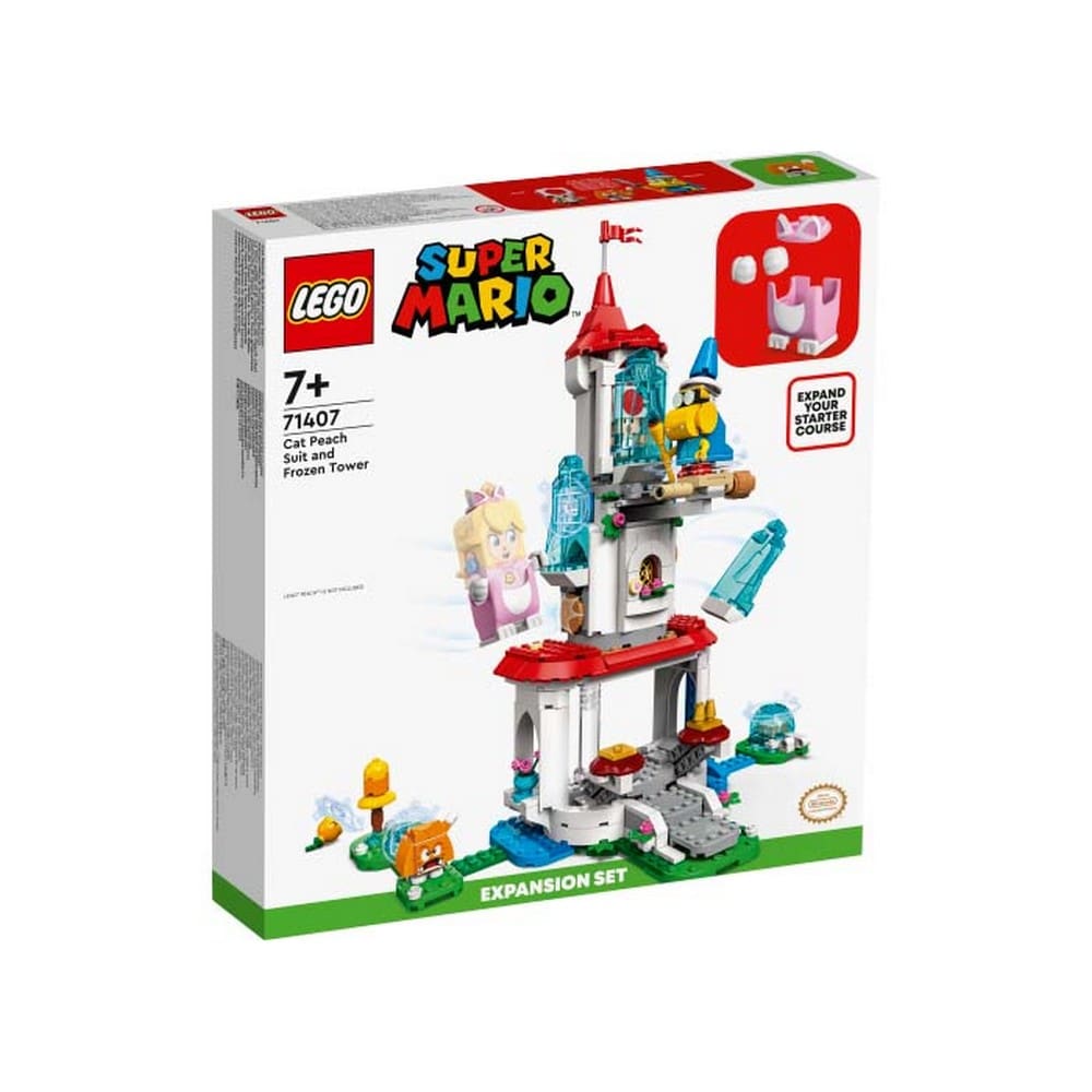 LEGO Super Mario Turnul inghetat si costum de pisica Peach 71407
