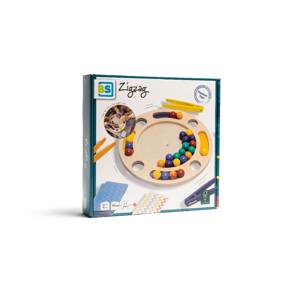 Zigzag – Joc de îndemânare din lemn, dezvoltare motrică fină, BS Toys