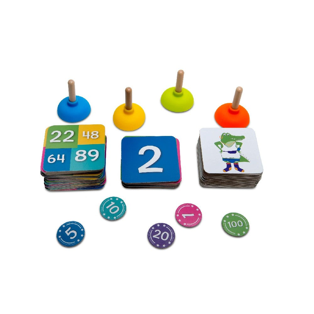 Joc matematic Ținutele crocodilului, BS Toys GA369