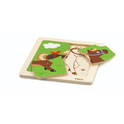 Puzzle din lemn cu 4 piese - Cal, Viga