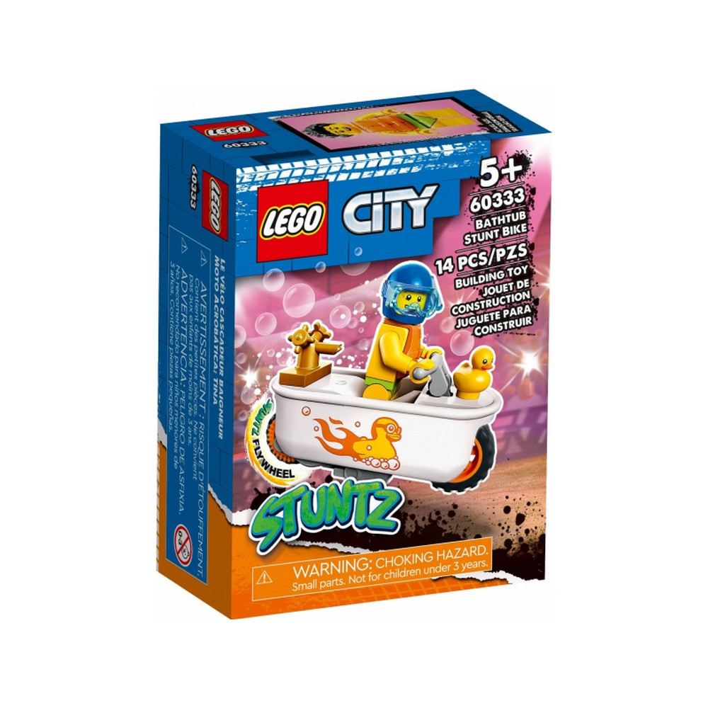 LEGO City Motocicleta de cascadorii cu cada 60333