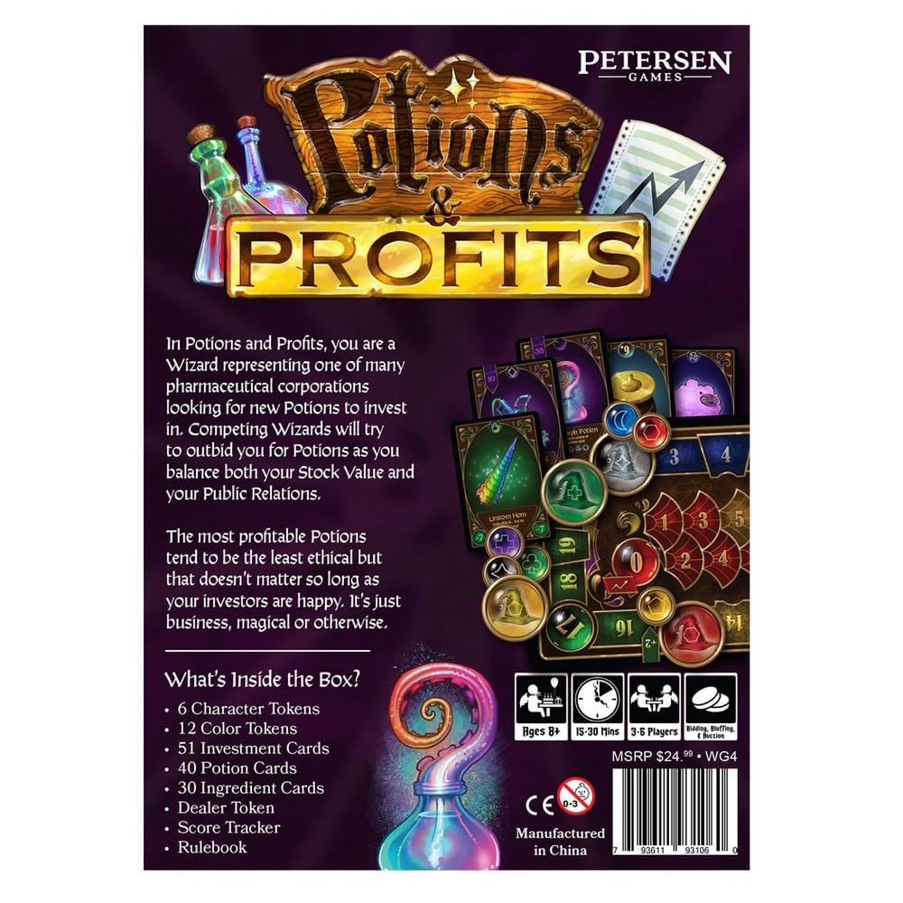 Potions and Profits, joc de societate în limba engleză