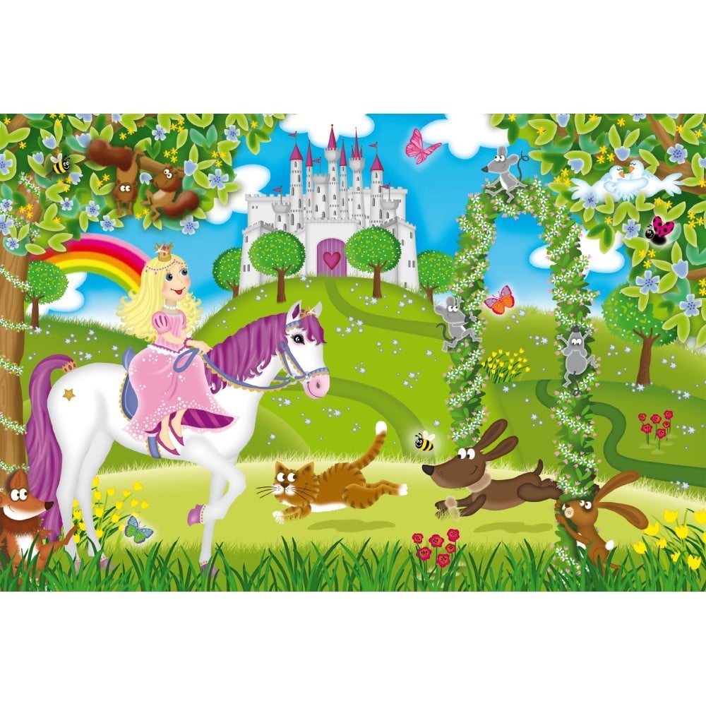 Puzzle: Prințesa în curtea regală, 48 piese
