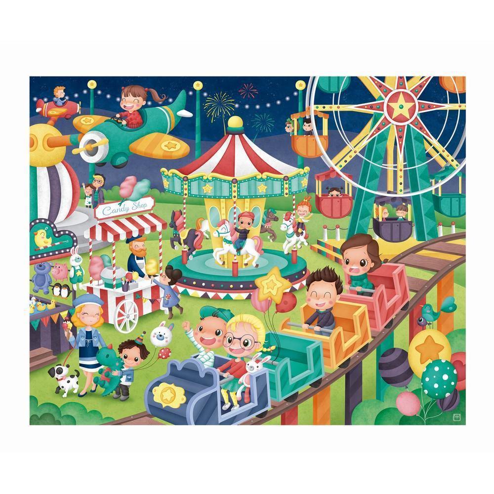 Oktató puzzle - 100 darabos - A vidámpark-Eureka KIDS-4-Játszma.ro - A maradandó élmények boltja