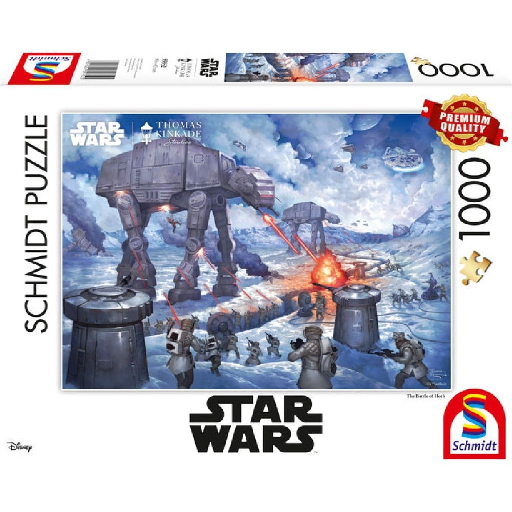 Puzzle Schmidt - Thomas Kinkade: Bătălia pentru planeta Hoth, 1000 de piese