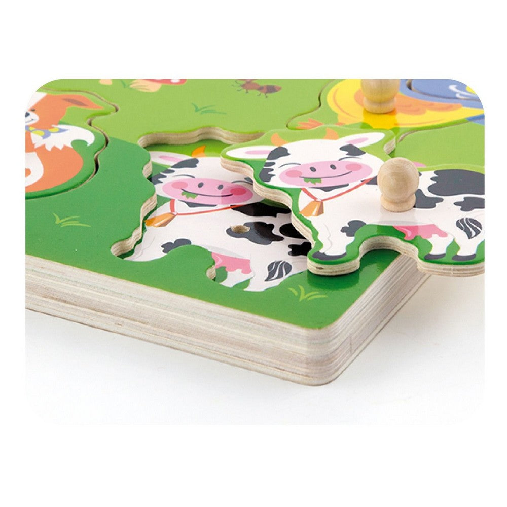 Puzzle sonor de 7 piese - Animale de companie, Viga