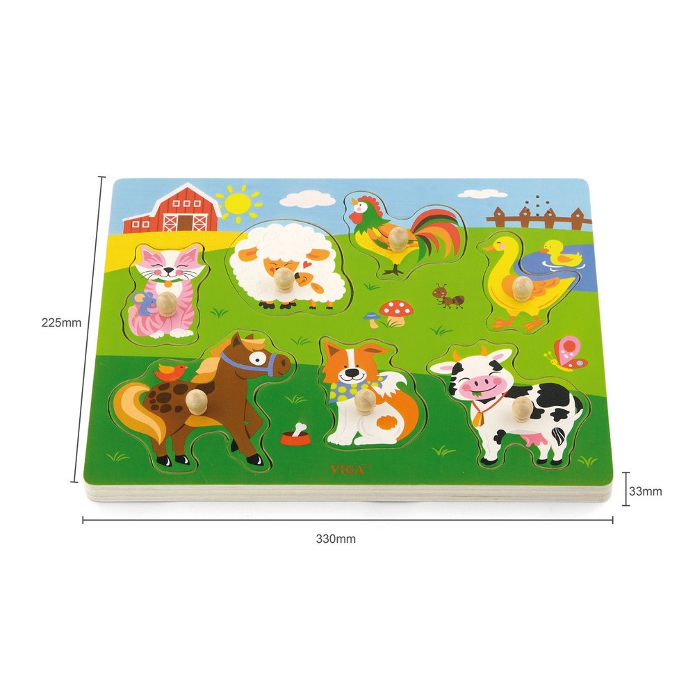 Puzzle sonor de 7 piese - Animale de companie, Viga