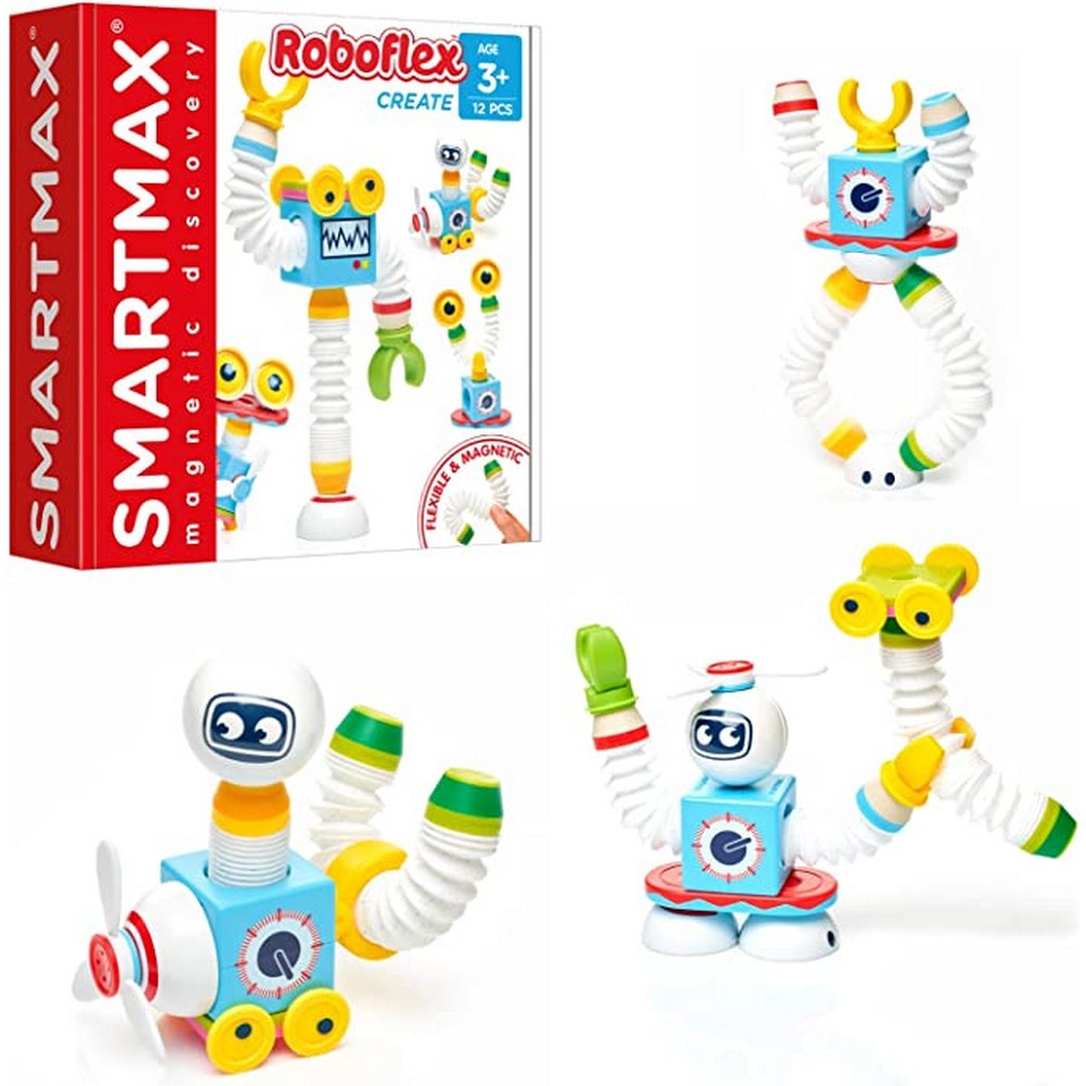 Set de construcție SmartMax Roboflex Magnetic Discovery pentru vârste peste 3 ani