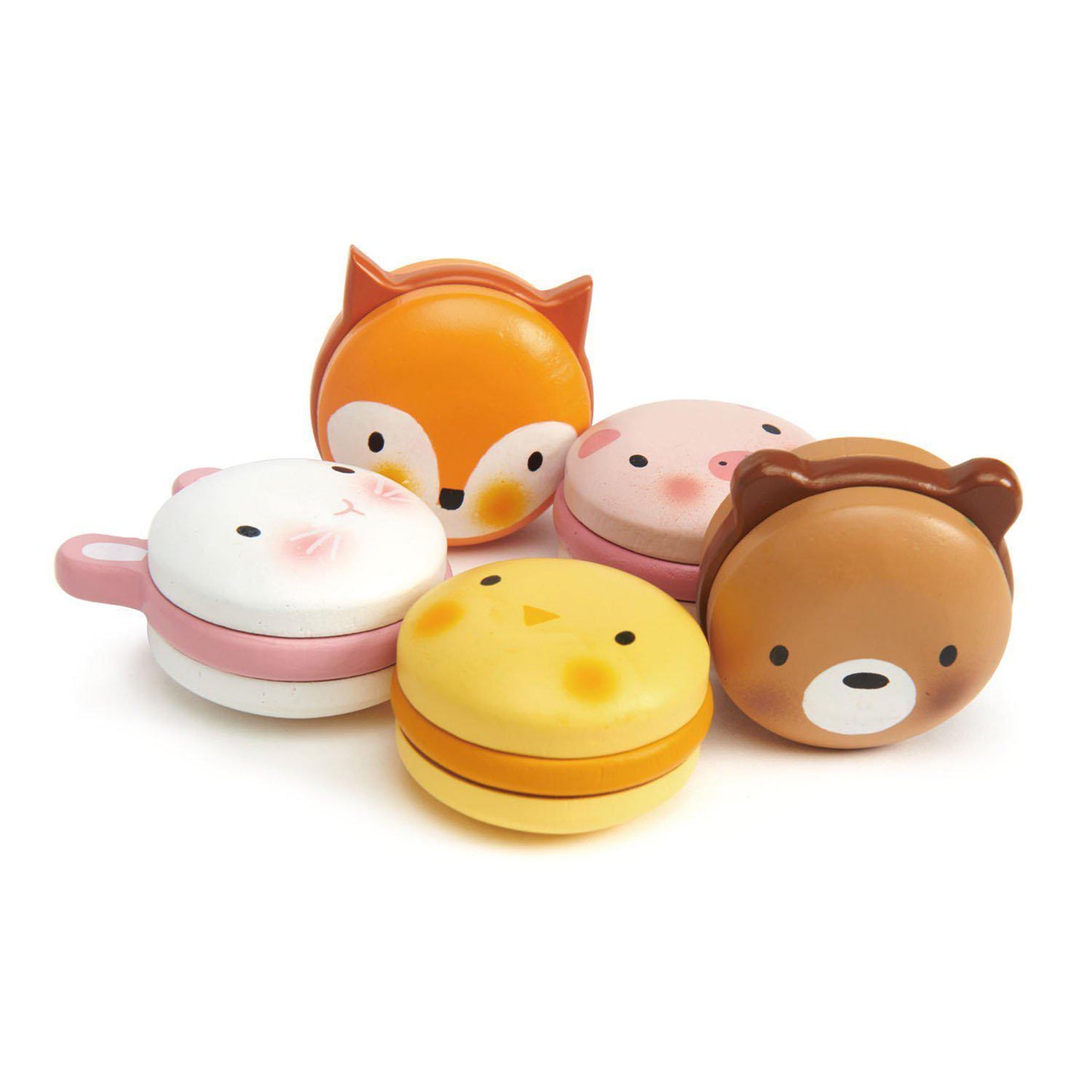 Macarons dulci, din lemn premium Animal Macarons Tender Leaf Toys-Tender Leaf Toys-2-Jocozaur