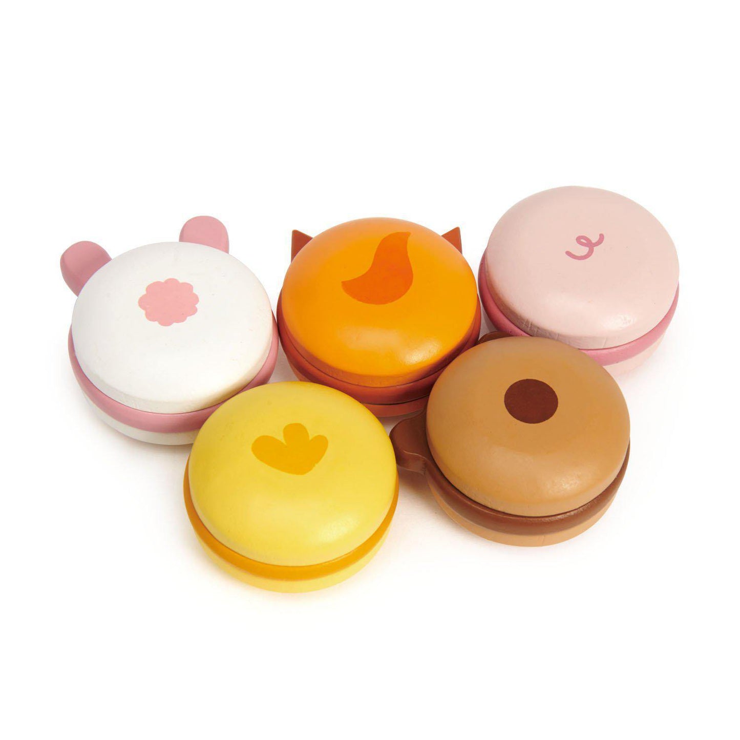 Macarons dulci, din lemn premium Animal Macarons Tender Leaf Toys-Tender Leaf Toys-3-Jocozaur