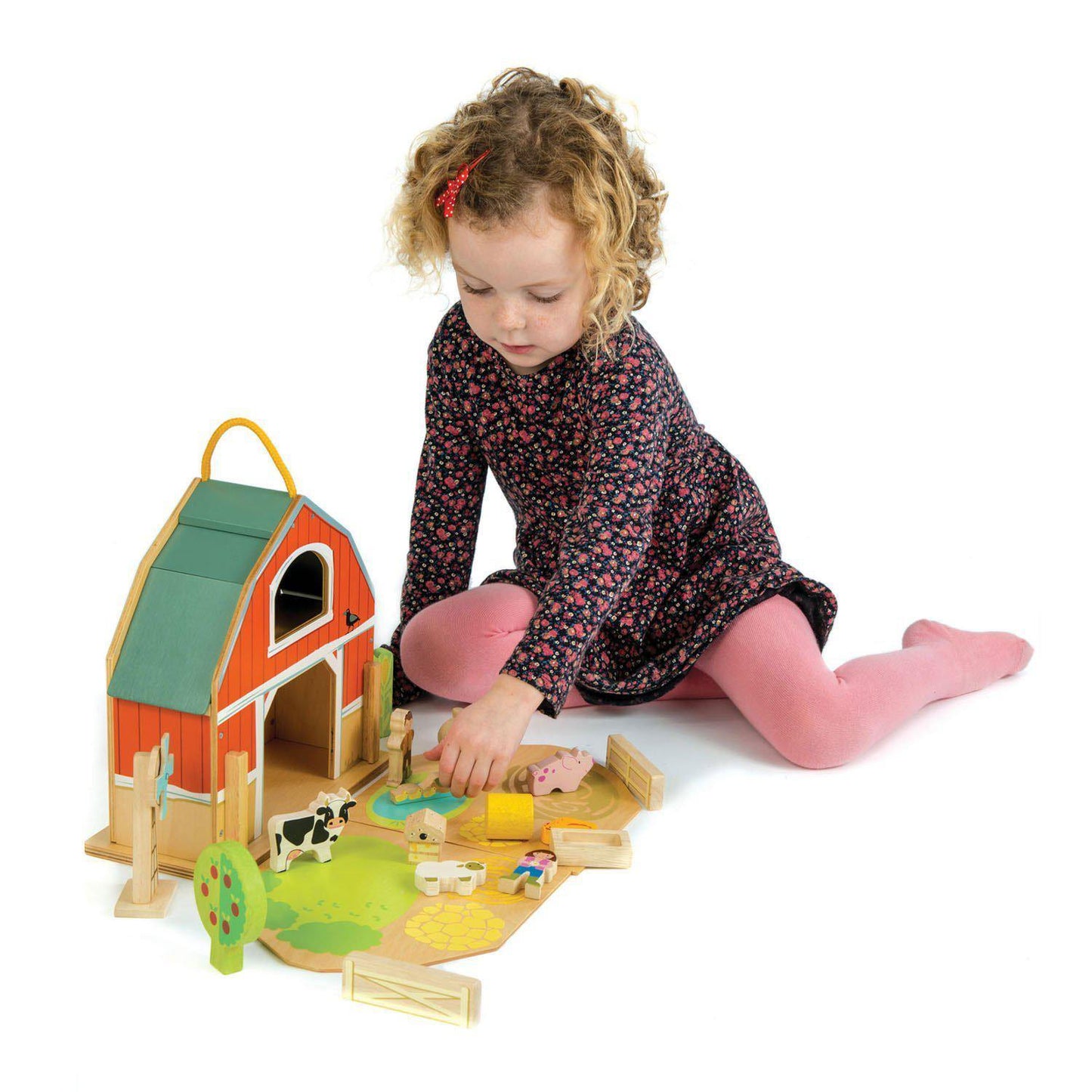 Micul hambar, din lemn premium - Little Barn - 18 piese - Tender Leaf Toys-Tender Leaf Toys-5-Jocozaur
