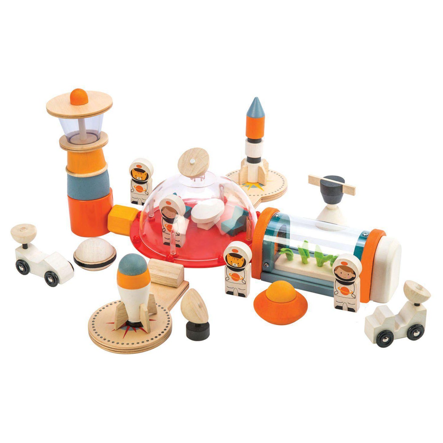 Set Viața pe Marte, din lemn premium - Life On Mars - 16 piese - Tender Leaf Toys-Tender Leaf Toys-2-Jocozaur