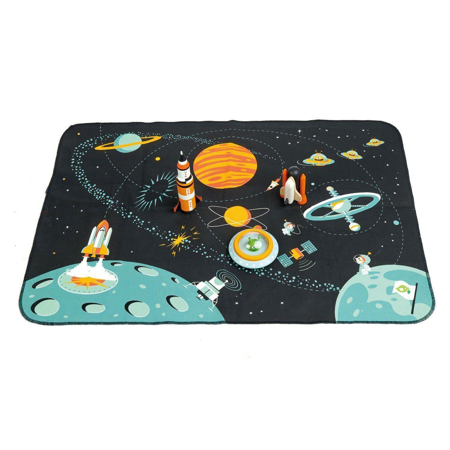 Set Aventură în Spațiu, din lemn - Space Adventure - 6 piese - Tender Leaf Toys-Tender Leaf Toys-2-Jocozaur