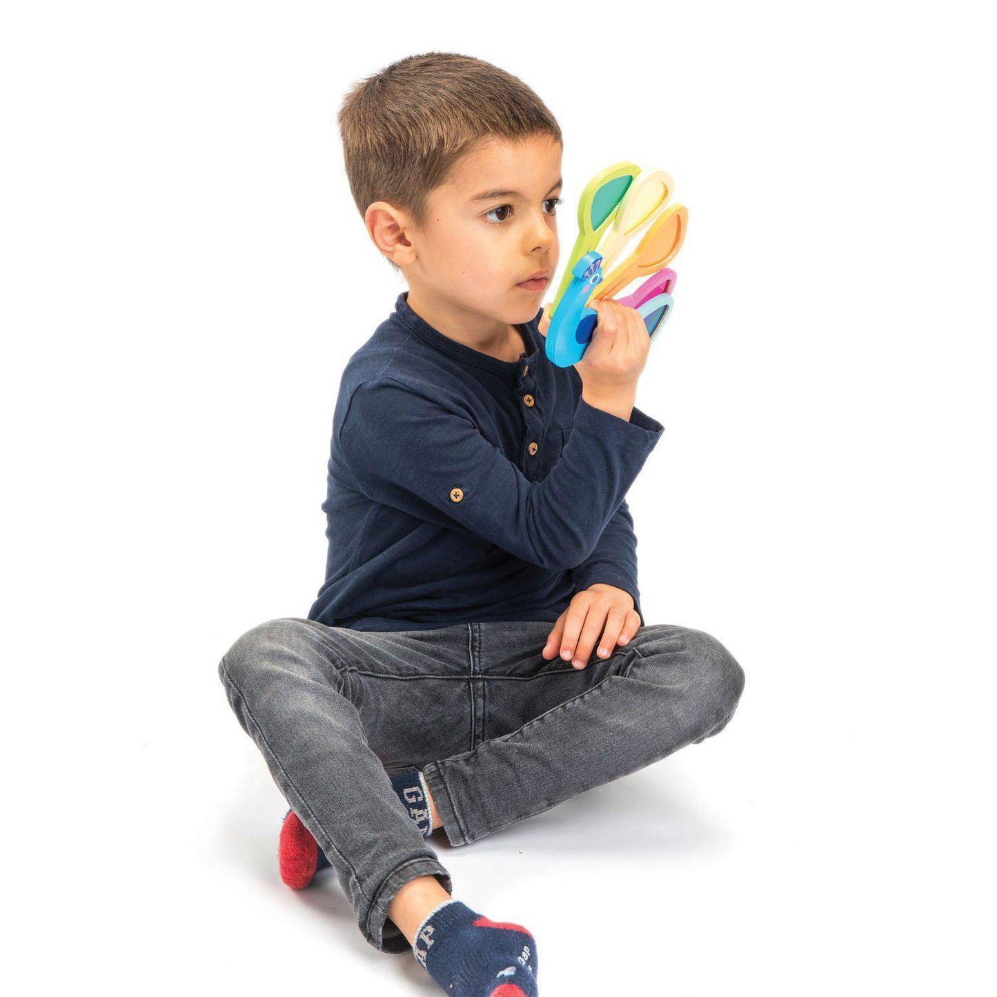 Păunul colorat, din lemn premium -Peacock Colours - Tender Leaf Toys-Tender Leaf Toys-4-Jocozaur