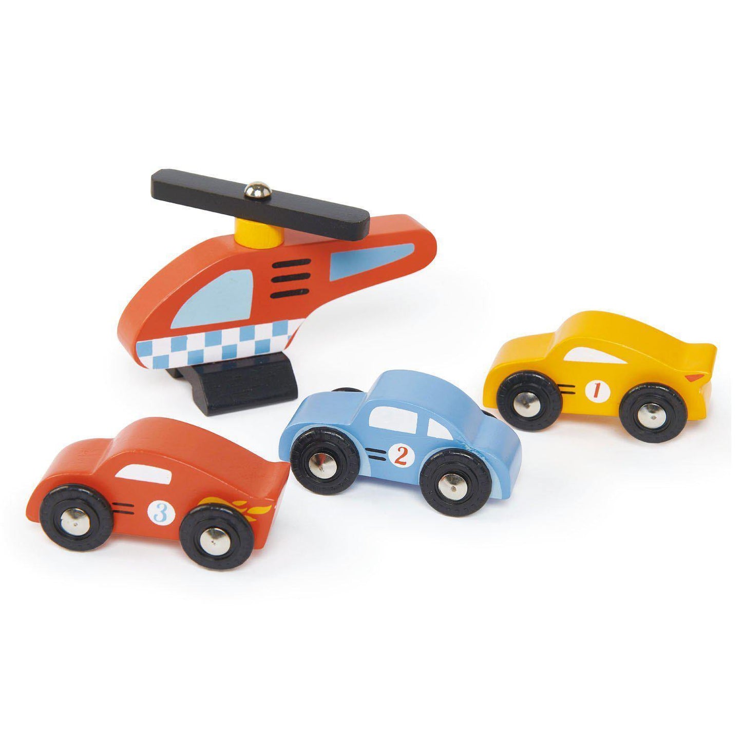 Stația Service Blue Bird , din lemn premium - Blue Bird Service Station - 5 piese - Tender Leaf Toys-Tender Leaf Toys-4-Jocozaur