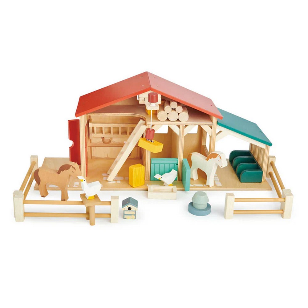 Ferma cu gard din lemn - Tender Leaf Toys Farm - TL8481